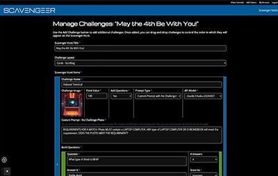 AI Powered Scavenger Hunts