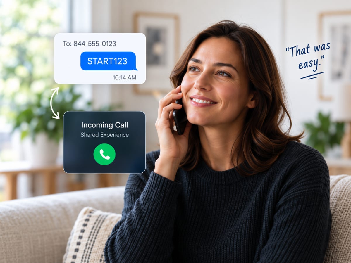 Woman talking on phone